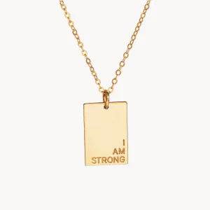 Personalized Engraving Rectangle Pendant Necklace