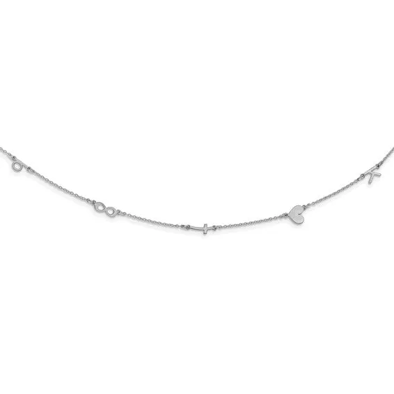 Personalized Letter or Symbol Necklaces - Up to 5