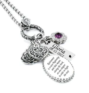 Personalized Retirement Necklace