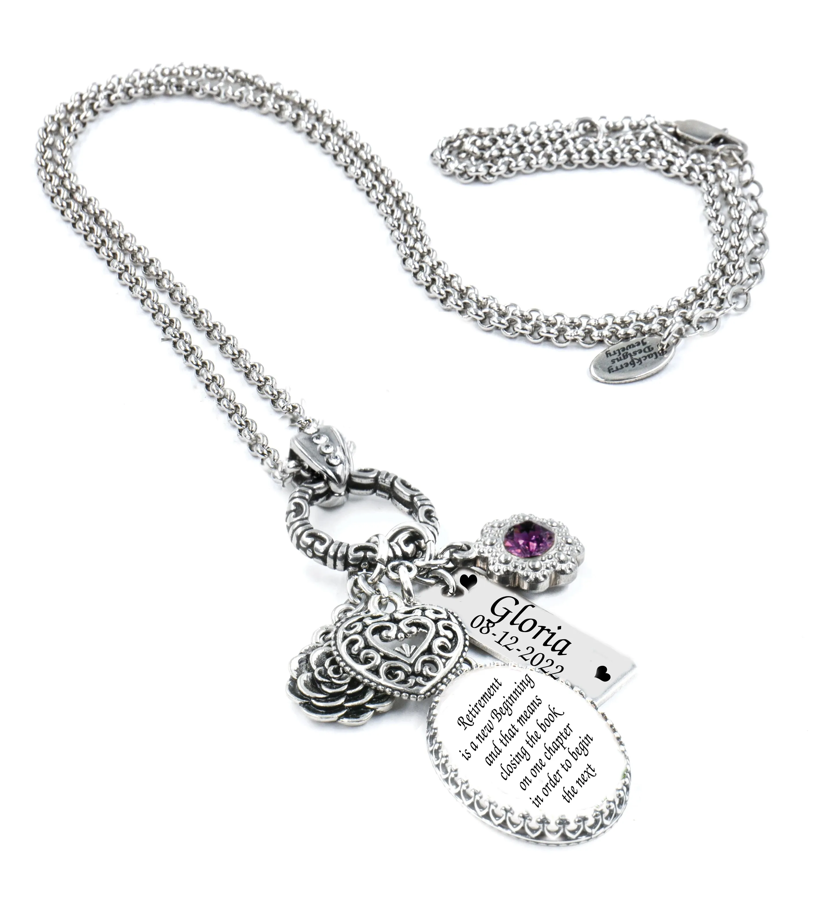 Personalized Retirement Necklace