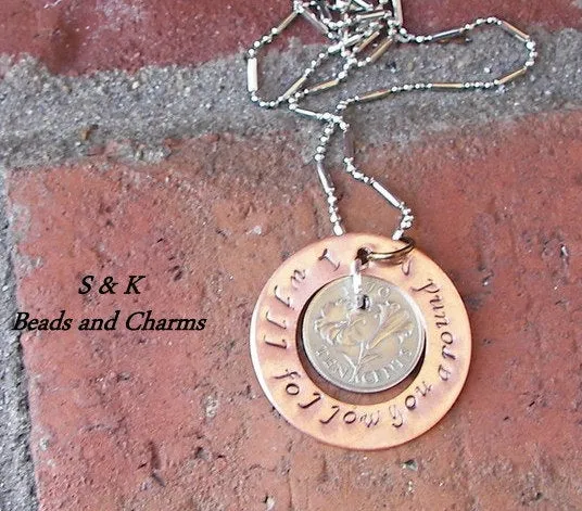 personalized Vintage coin jewelry, custom personalized and stamped jewelry, uniqe coin jewelry handstamped jewelry