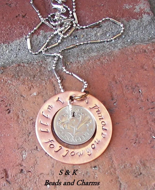 personalized Vintage coin jewelry, custom personalized and stamped jewelry, uniqe coin jewelry handstamped jewelry