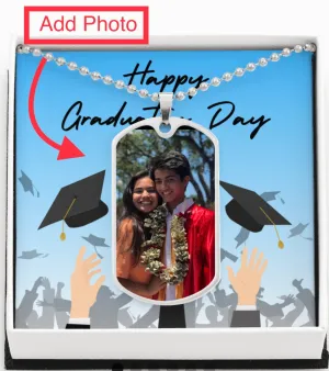 Photo Graduation Necklace With Message Card