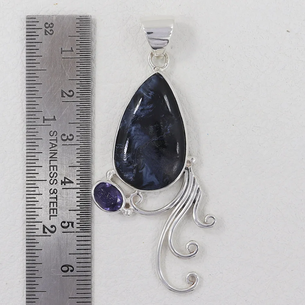 Pietersite Gemstone Silver Pendant