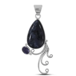 Pietersite Gemstone Silver Pendant