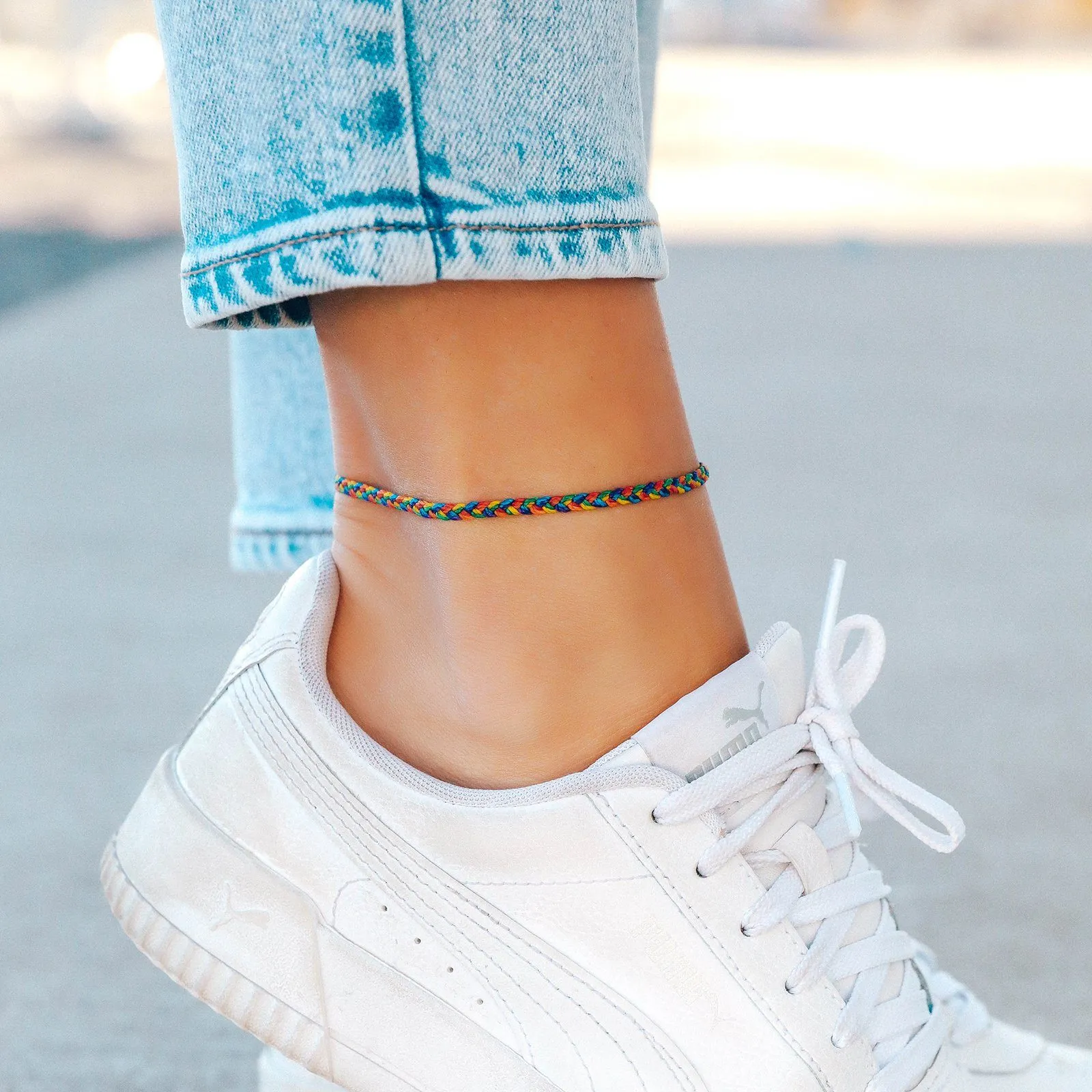 Pride Mini Braided Anklet