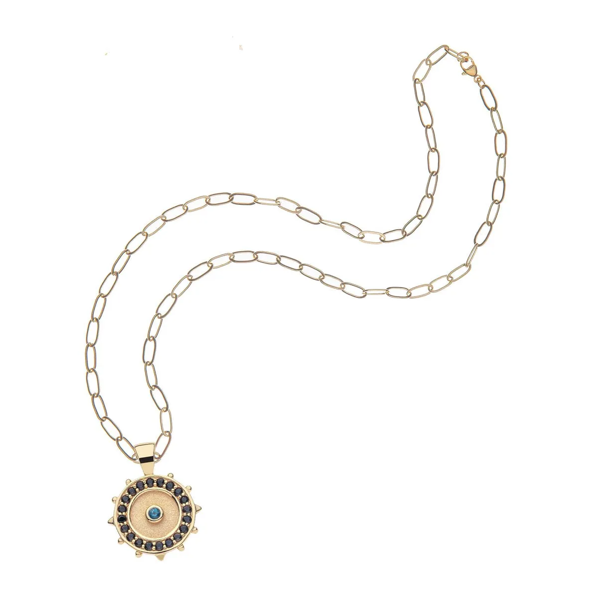 Protect Embellished Watchful Eye Pendant Necklace