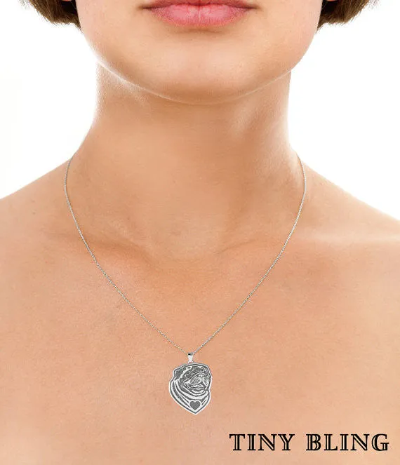 Pug Breed Jewelry Necklace