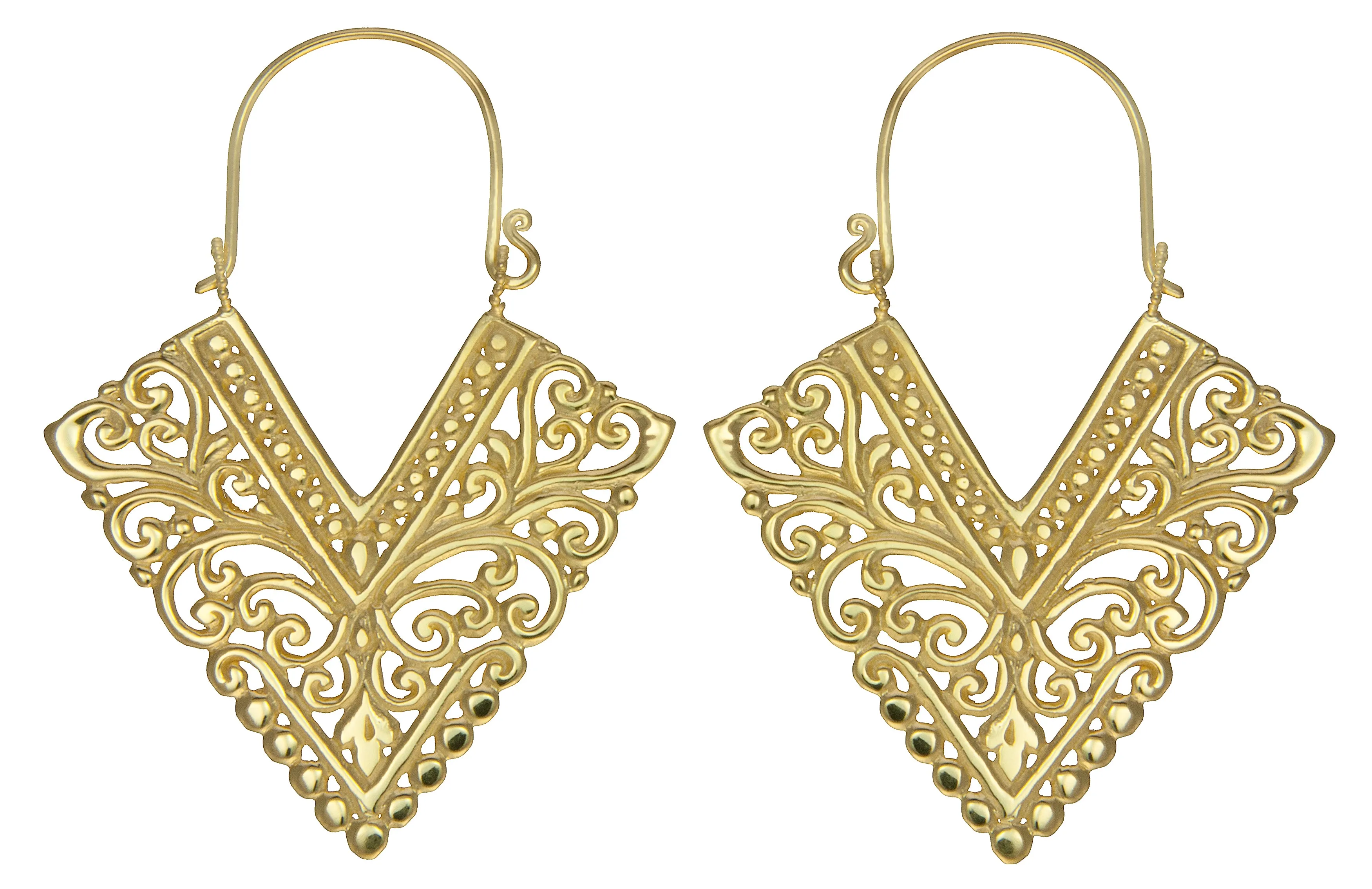 Pura Gold Earrings #1 Large