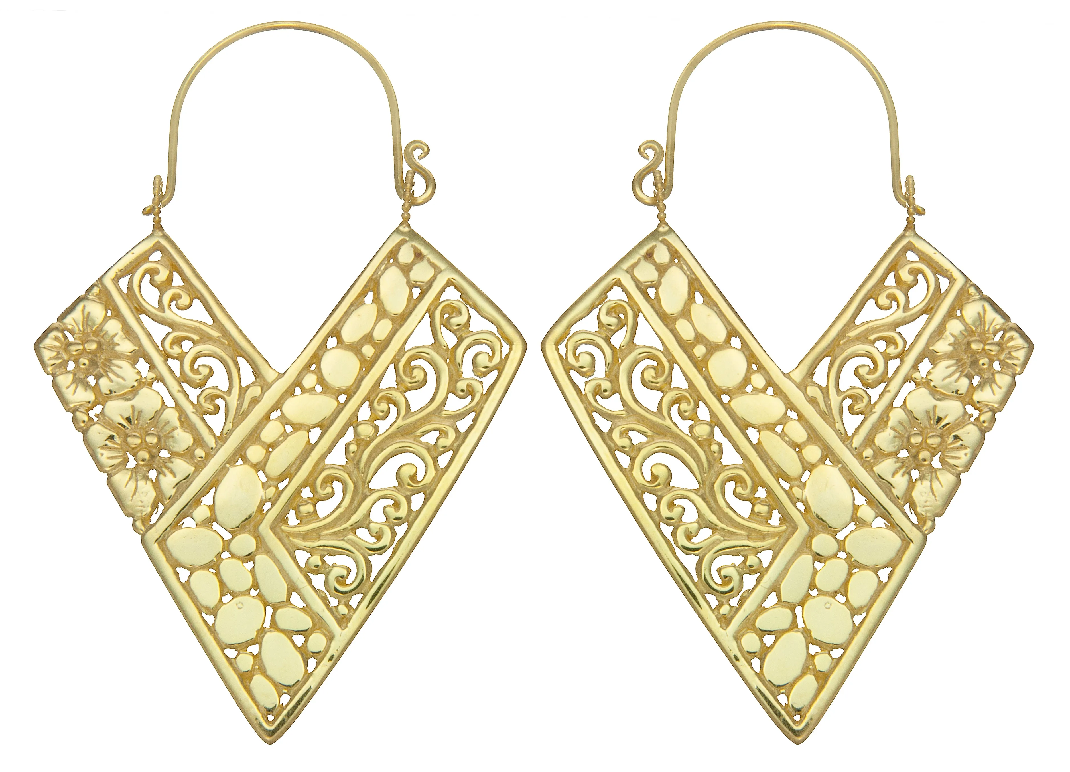 Pura Gold Earrings #2 Large