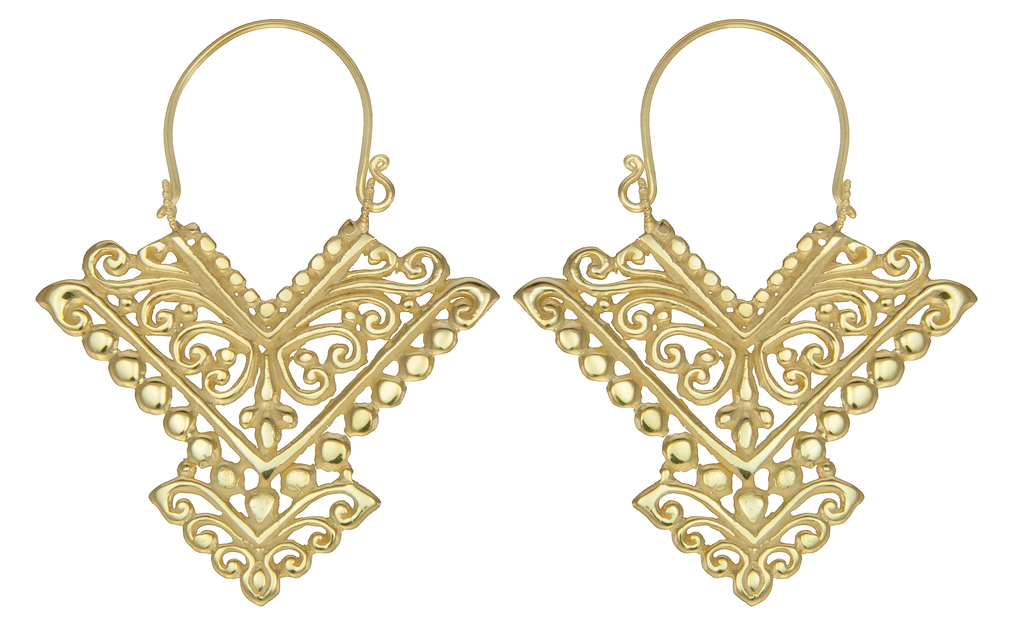 Pura Gold Earrings #6 Large