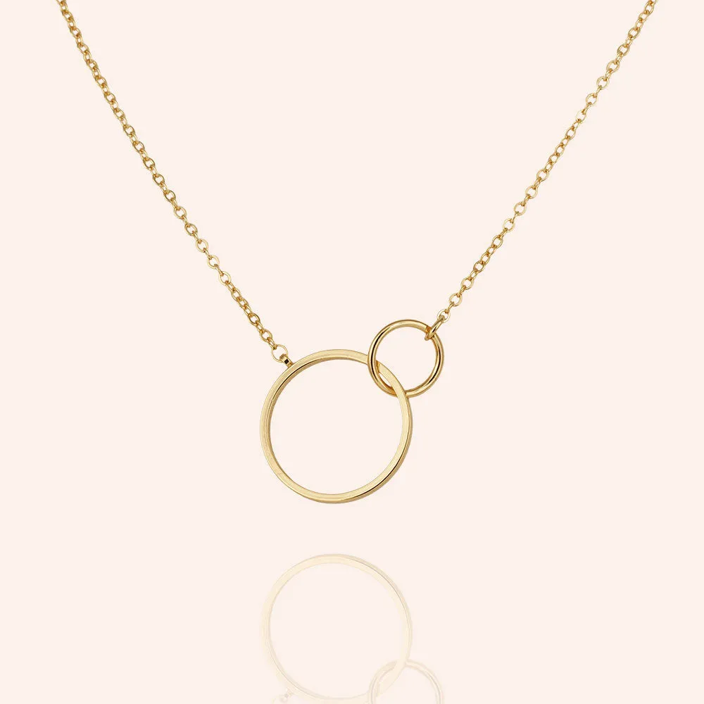 "Beyond Infinity"  Interlocking Circles Necklace