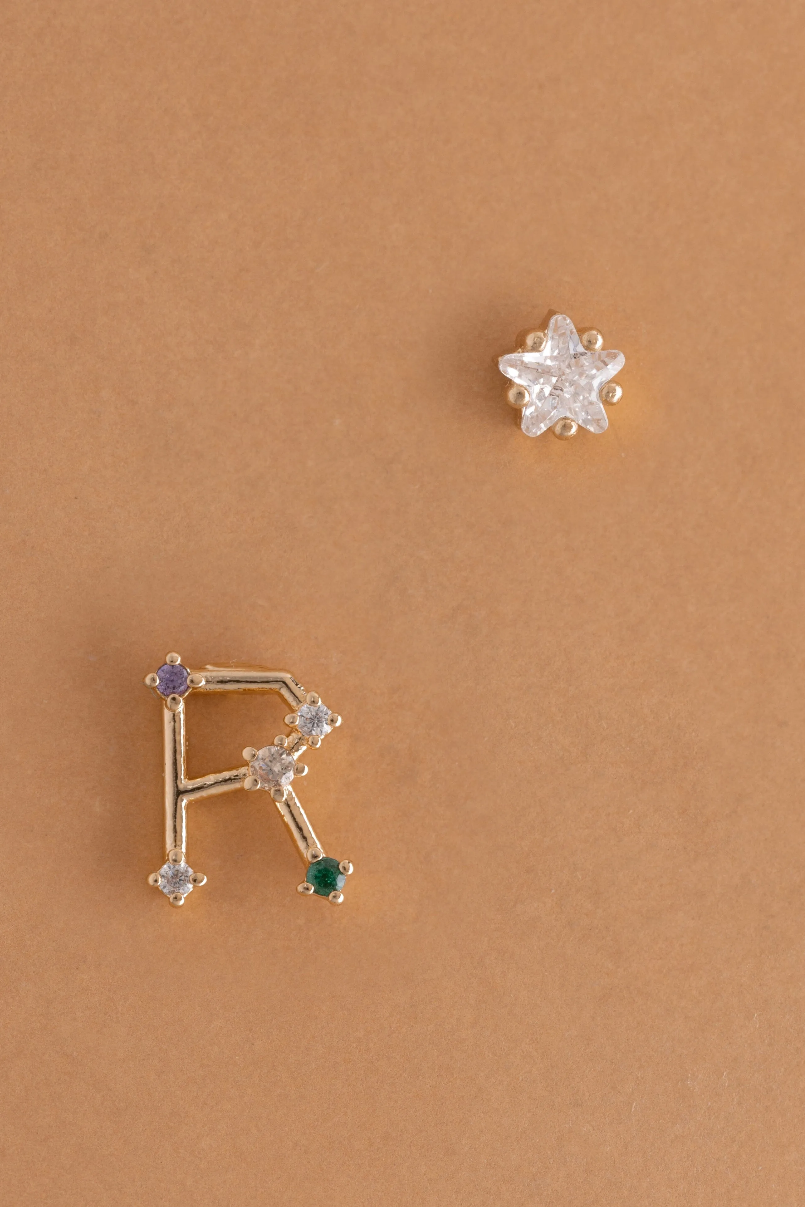 R Constellation Earrings