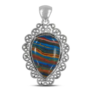 Rainbow Calsilica Gemstone Pendant