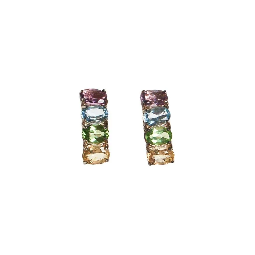 Rainbow Gemstone Earrings