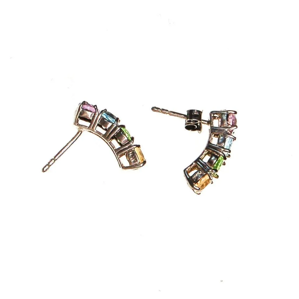 Rainbow Gemstone Earrings