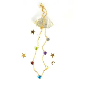Rainbow Multi Gemstone Necklace