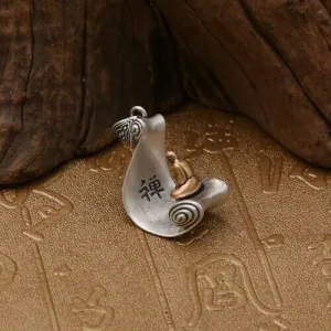 Real 925 Sterling Silver Pendant Buddha Jewelry
