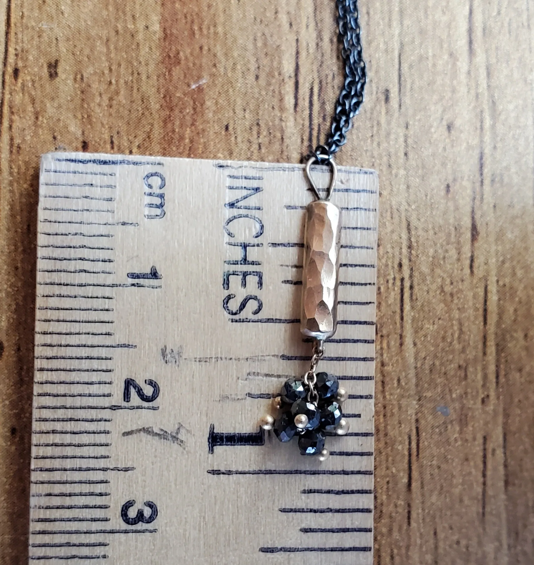 Rebecca Overmann 14K/18K Pendant Black Diamond Necklace