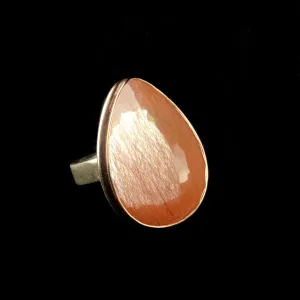 Red Rutilated Quartz Ring