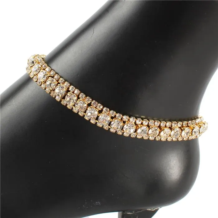 Rhinestone Crystal Anklet