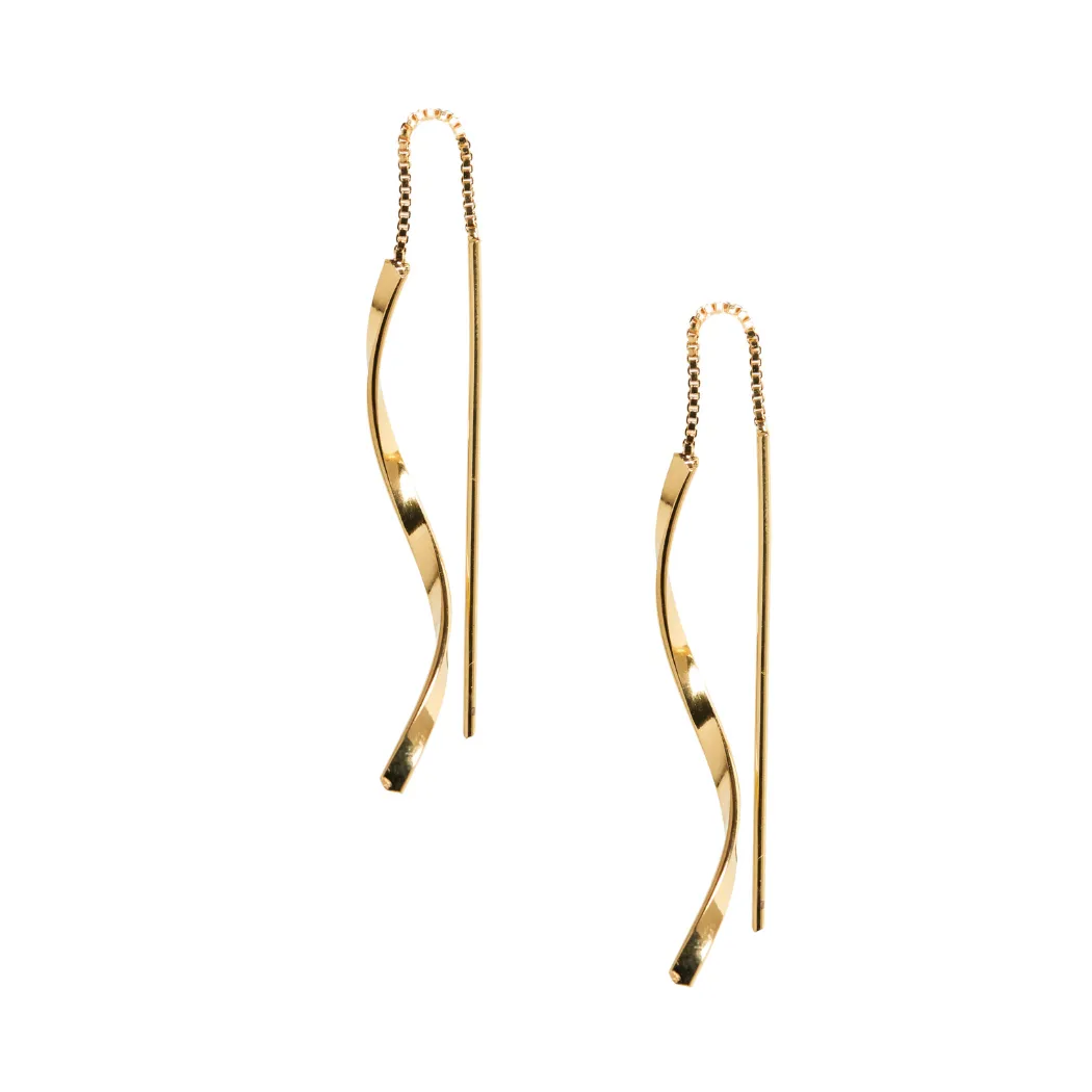 Ribbon Threader Earrings