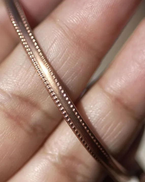 Ring Stock - Dot Border - 3.5mm x 1.5mm