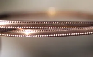 Ring Stock - Dot Border - 3.5mm x 1.5mm