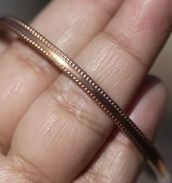 Ring Stock - Dot Border - 3.5mm x 1.5mm