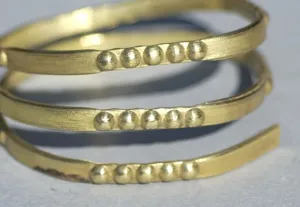 Ring Stock - Dots Clusters - 4.5mm x 1.5mm
