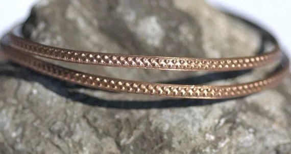 Ring Stock - Offset Dot pairs - 2.7mm x 1.2mm