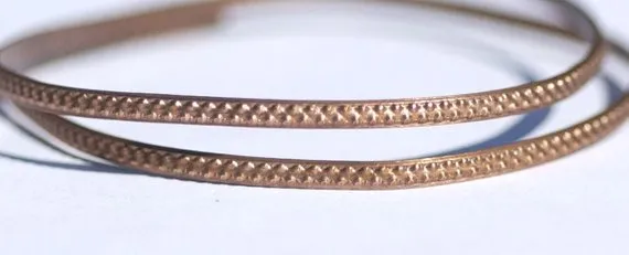Ring Stock - Offset Dot pairs - 2.7mm x 1.2mm