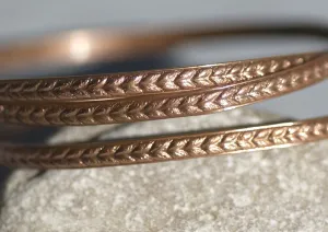 Ring Stock, Ring Shank, Textured Metal Wire, Jewelry wire 3.4mm - For Rings Bracelets Pendants Earrings, Wire wrapped Jewelry