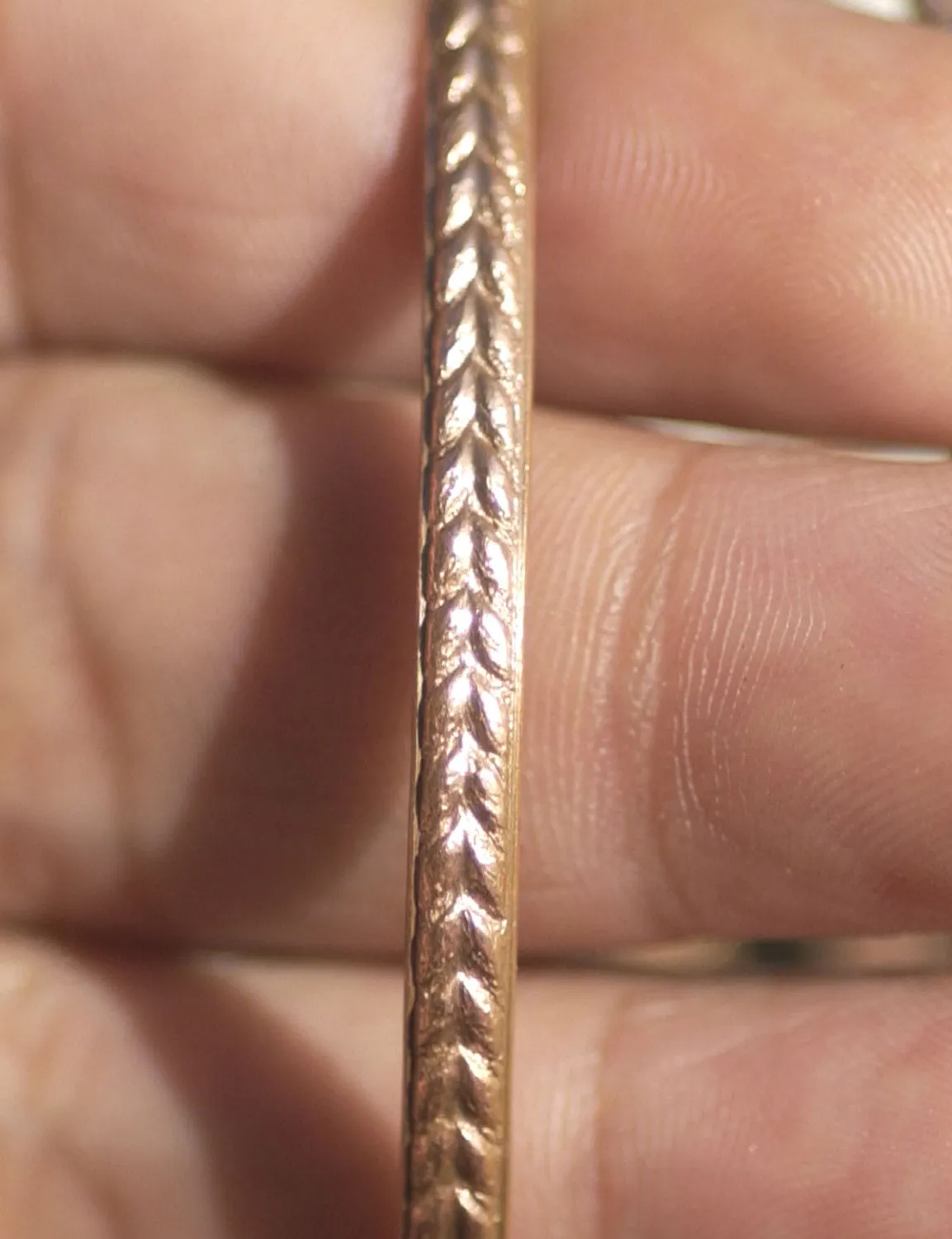Ring Stock, Ring Shank, Textured Metal Wire, Jewelry wire 3.4mm - For Rings Bracelets Pendants Earrings, Wire wrapped Jewelry
