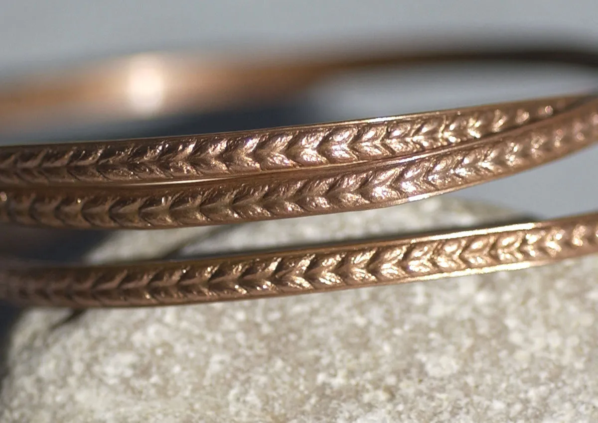 Ring Stock, Ring Shank, Textured Metal Wire, Jewelry wire 3.4mm - For Rings Bracelets Pendants Earrings, Wire wrapped Jewelry