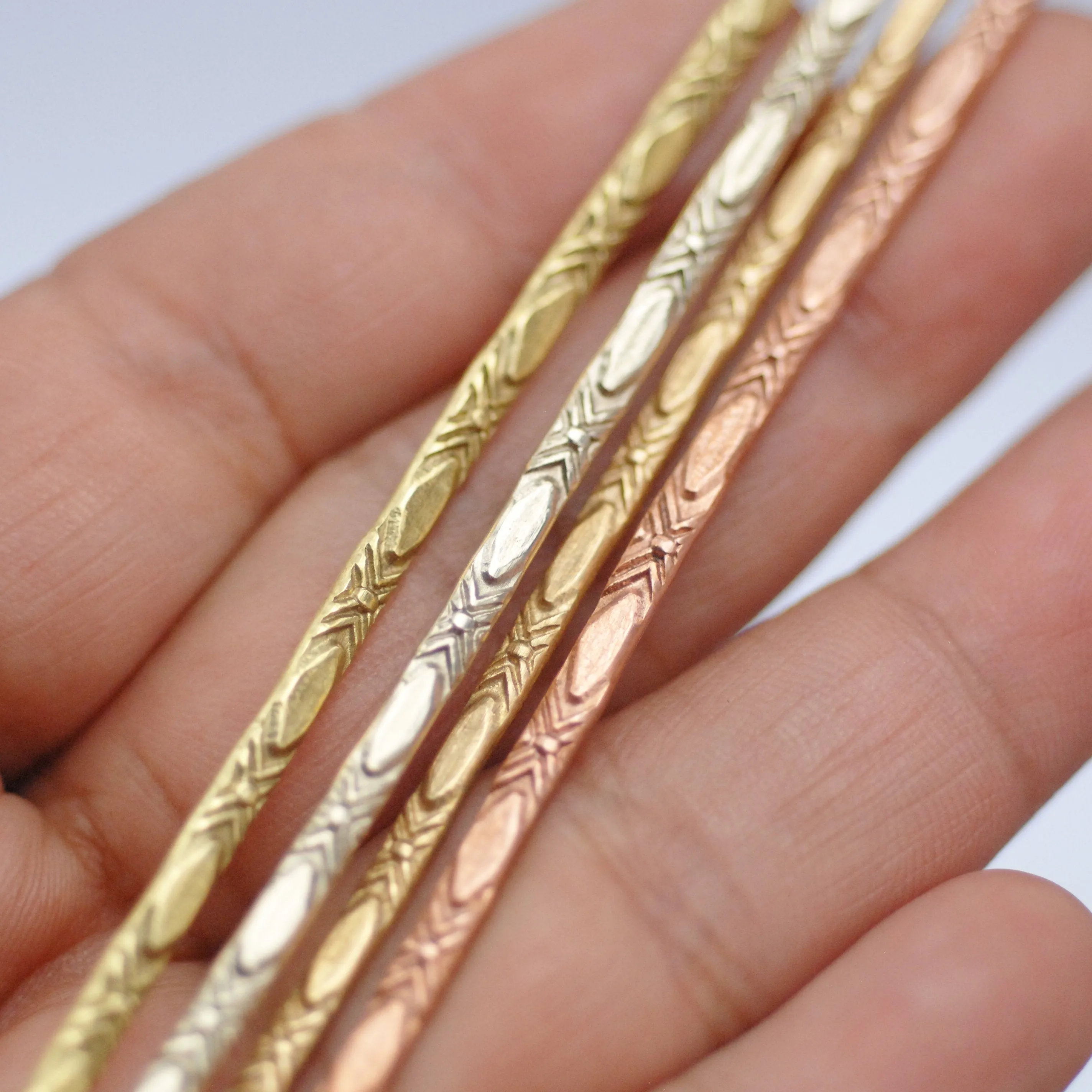 Ring wire, gallery wire, Blossom, 2.5mm wide, Ring Making Supply copper, brass, bronze, nickel silver