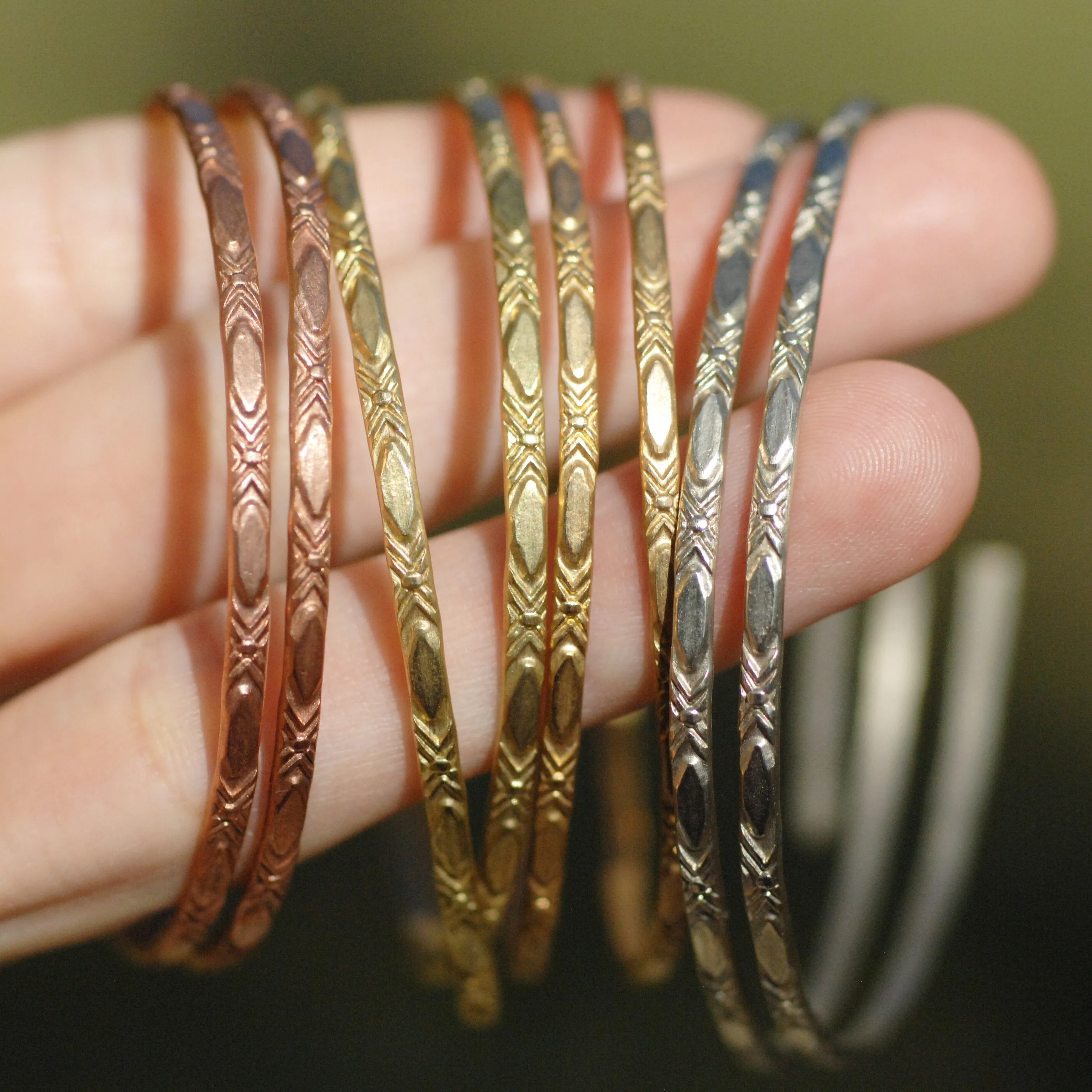 Ring wire, gallery wire, Blossom, 2.5mm wide, Ring Making Supply copper, brass, bronze, nickel silver