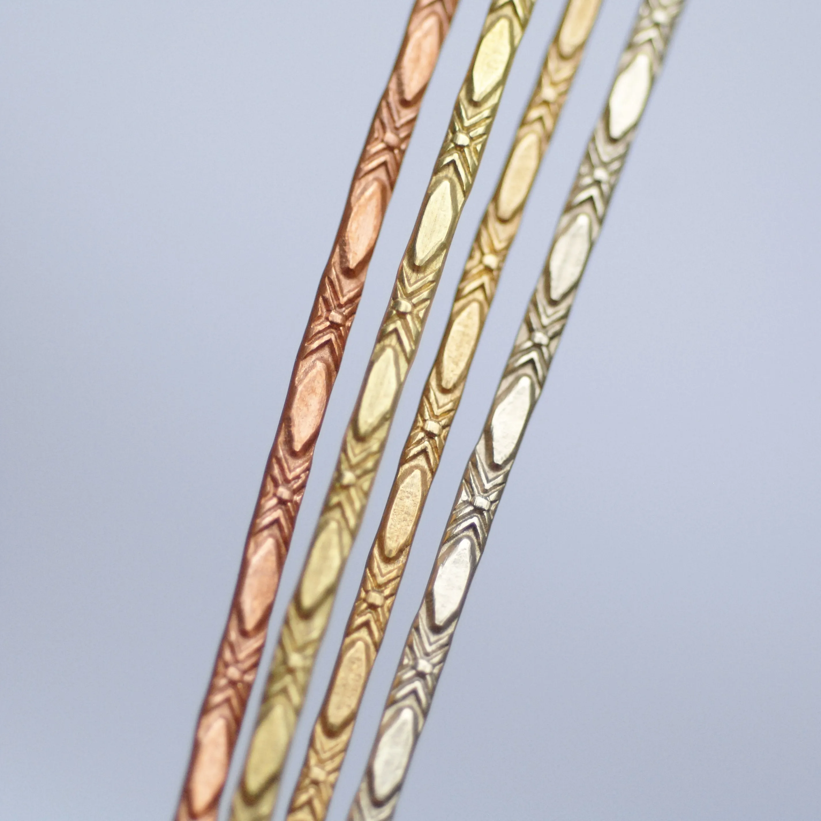 Ring wire, gallery wire, Blossom, 2.5mm wide, Ring Making Supply copper, brass, bronze, nickel silver
