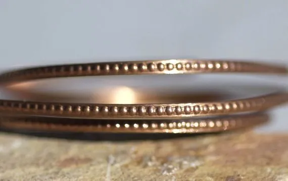 Ring wire - Tiny Dots - 1.5mm x .7mm