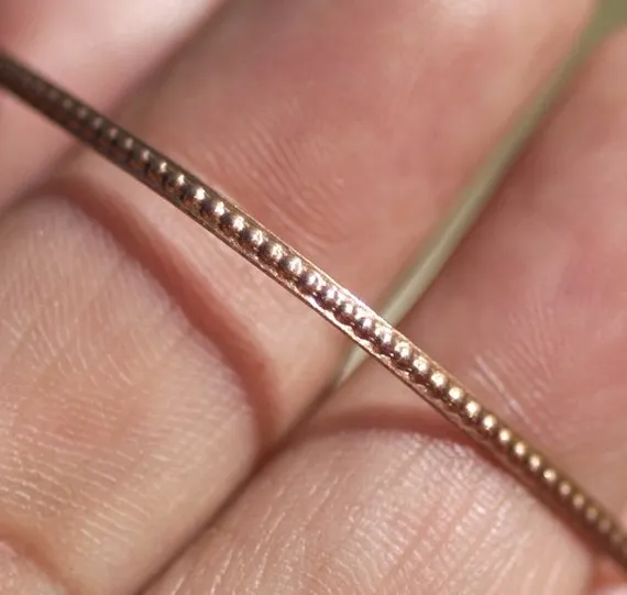 Ring wire - Tiny Dots - 1.5mm x .7mm