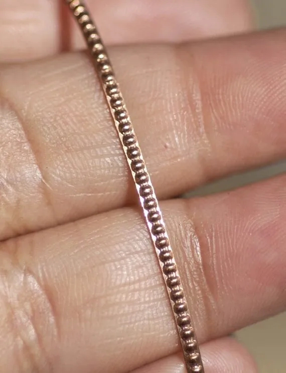 Ring wire - Tiny Dots - 1.6mm x .7mm