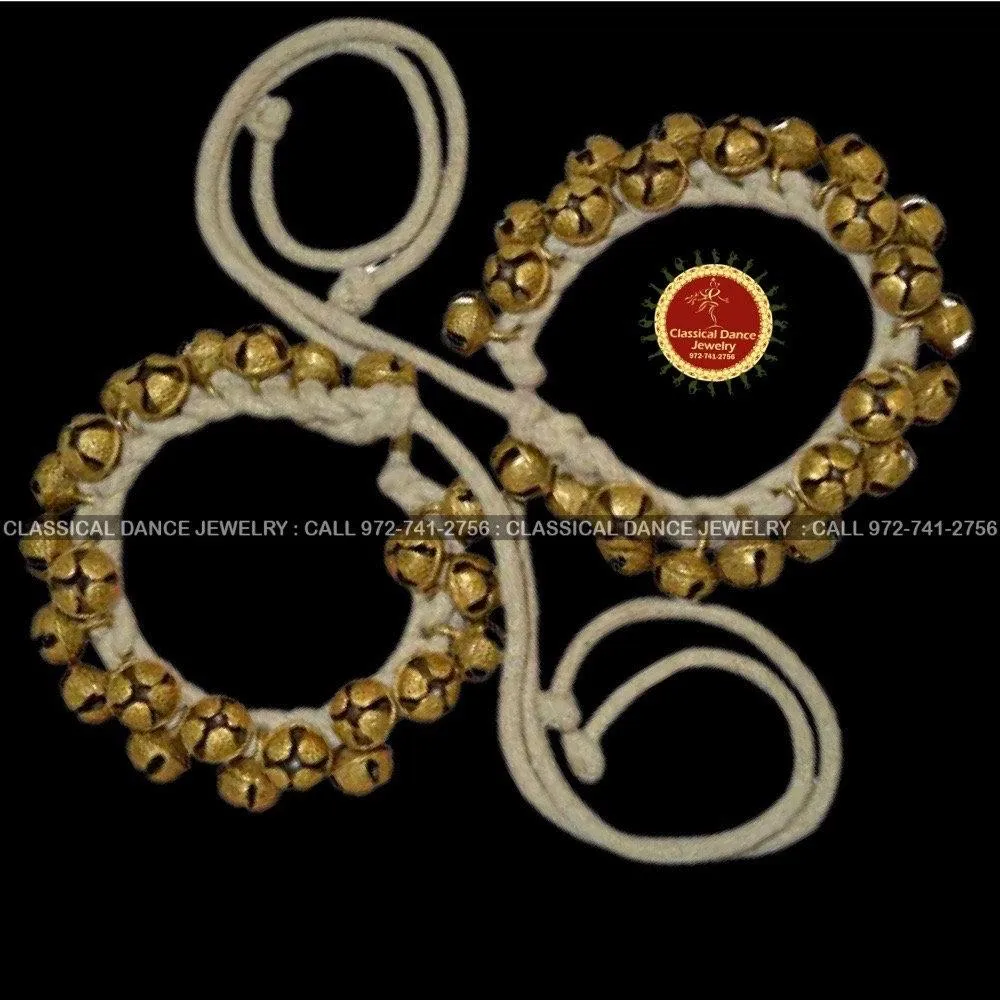 Rope tied bells Ghungroo Kathak Bharatnatyam Kuchipudi | Classical Dance Jewelry