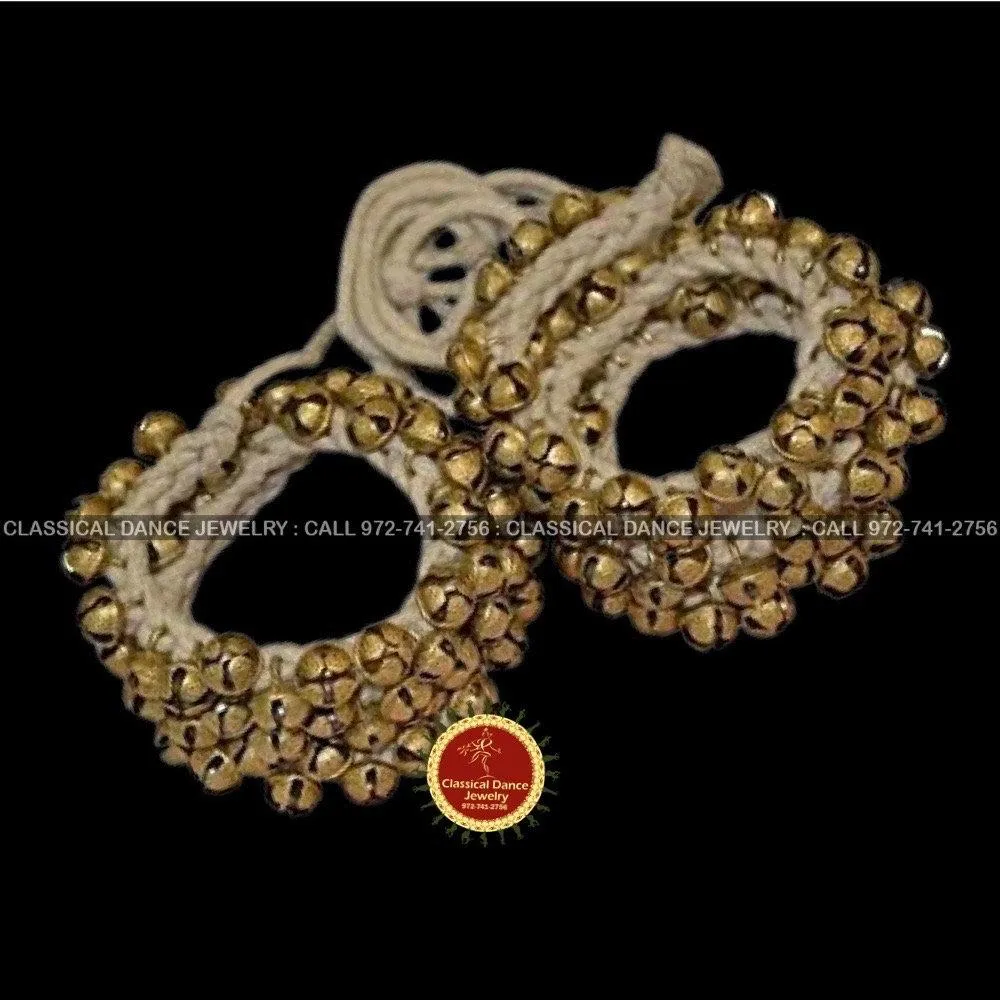 Rope tied bells Ghungroo Kathak Bharatnatyam Kuchipudi | Classical Dance Jewelry