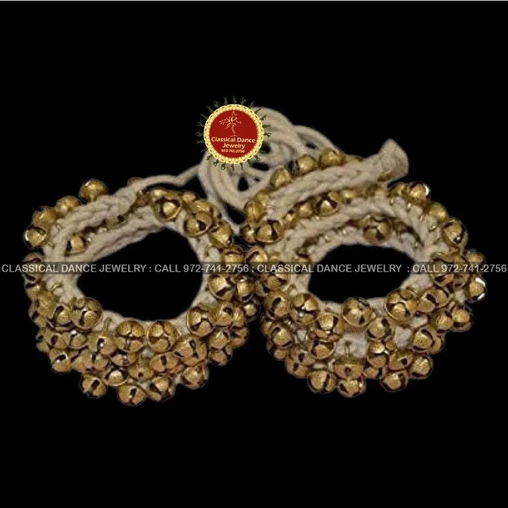 Rope tied bells Ghungroo Kathak Bharatnatyam Kuchipudi | Classical Dance Jewelry