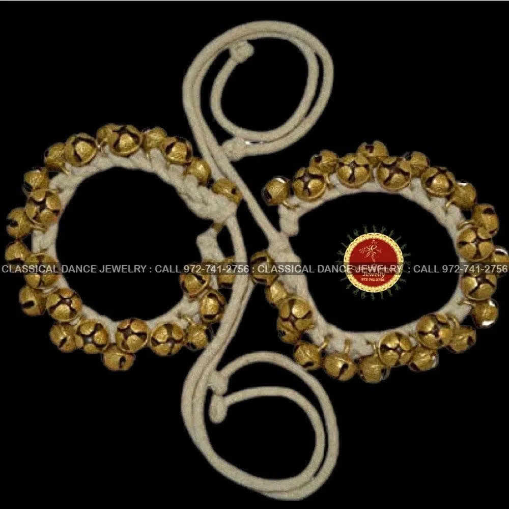 Rope tied bells Ghungroo Kathak Bharatnatyam Kuchipudi | Classical Dance Jewelry