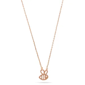 ROSE GOLD SMALL PENDANT SHORT NECKLACE #N9497RG (TE4)