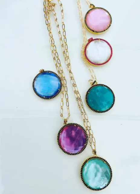 Round Pendant - Moonstone