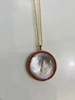 Round Pendant - Moonstone