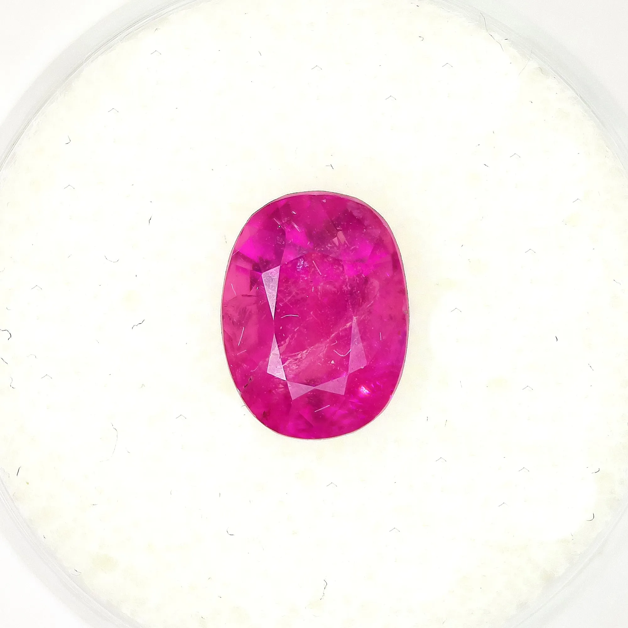 Rubellite Tourmaline Natural Gemstone, 2.58 Carats, Cushion Cut, October Birthstone