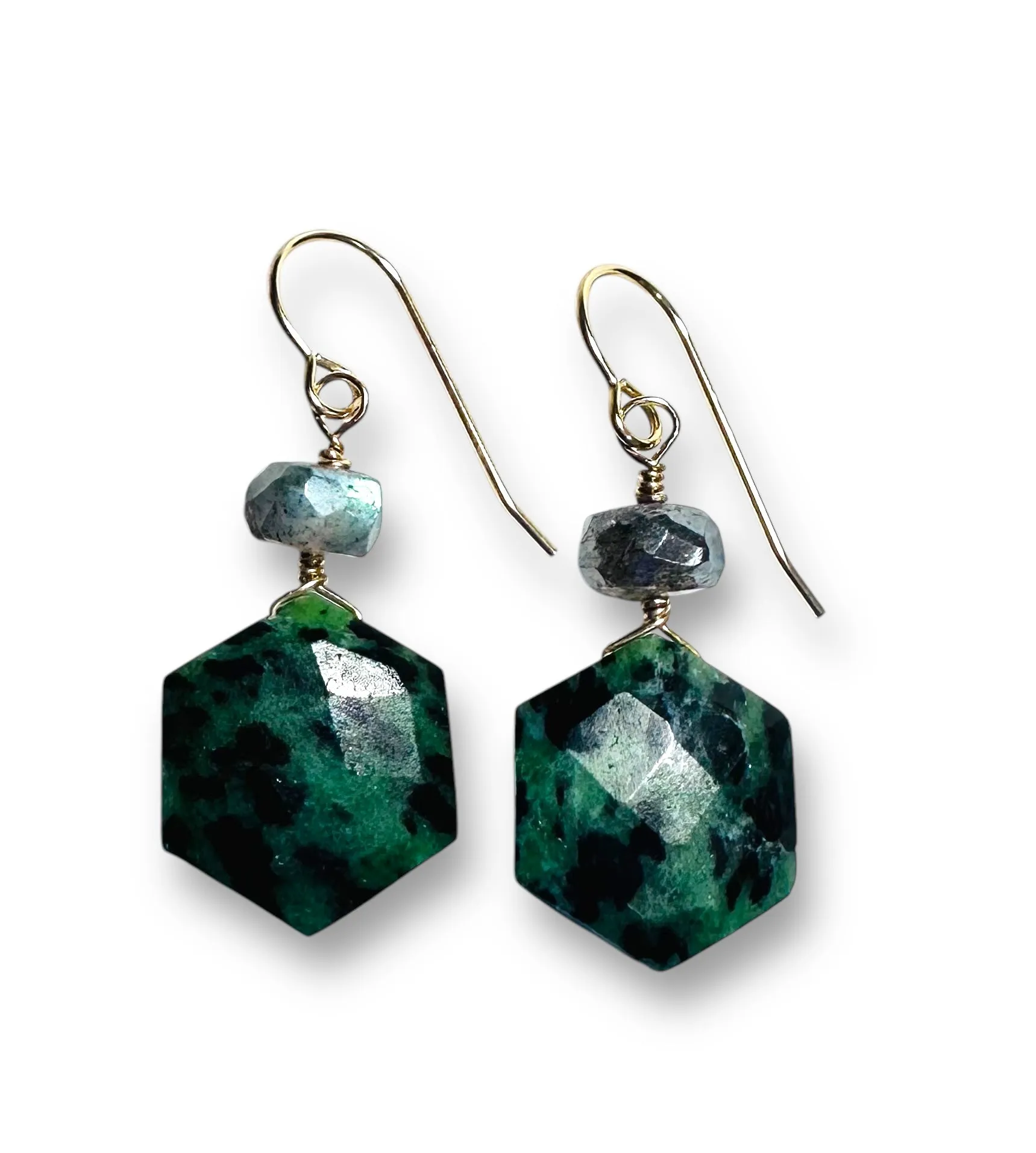Ruby Zoisite Gemstone Earrings